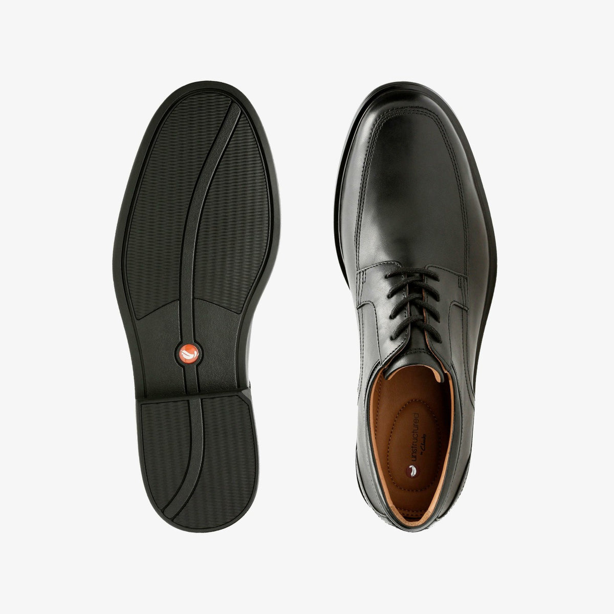 Clarks Classic / Un Aldric Park Black Leather