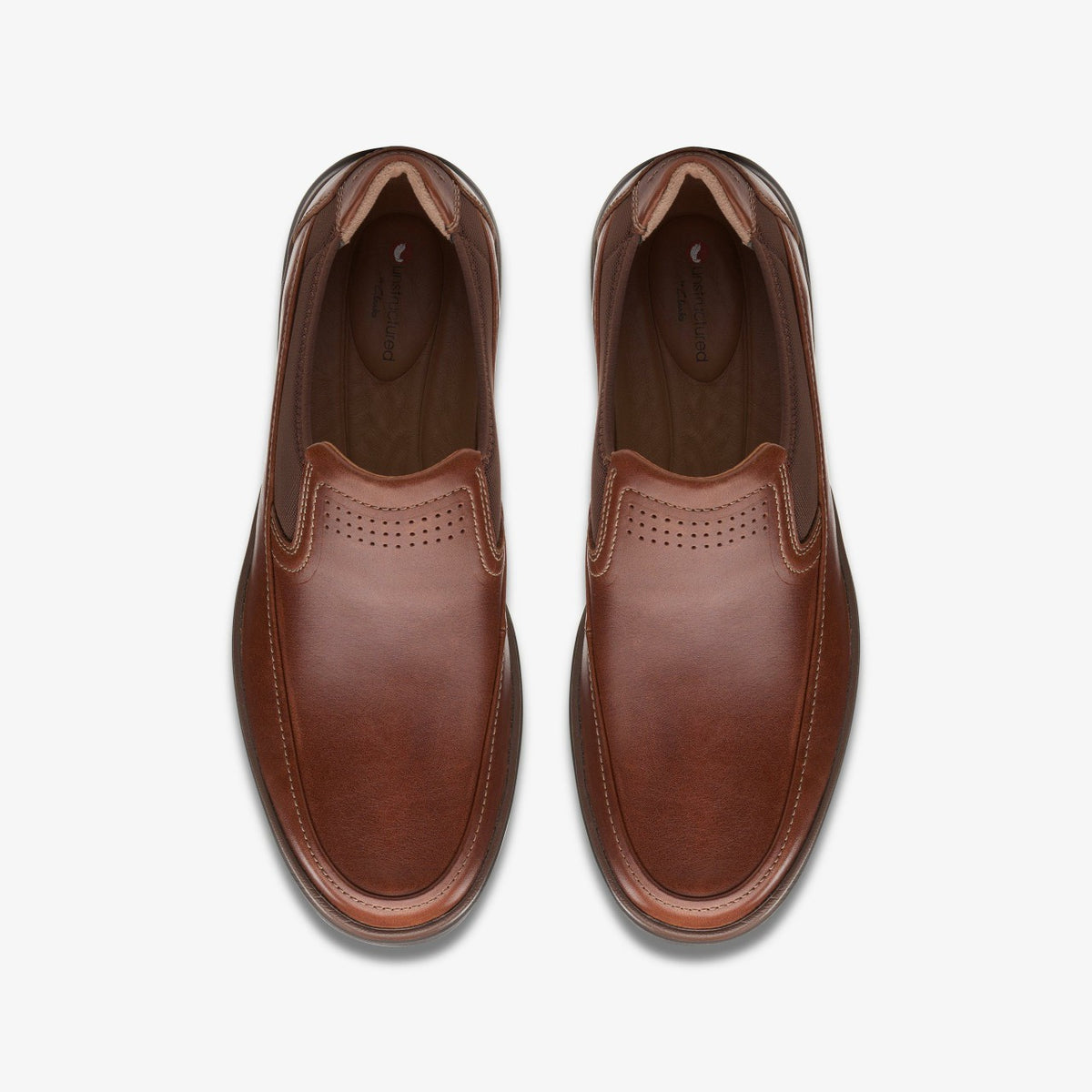 Clarks Special Offer / Un Abode Go Loafer Dark Tan Leather
