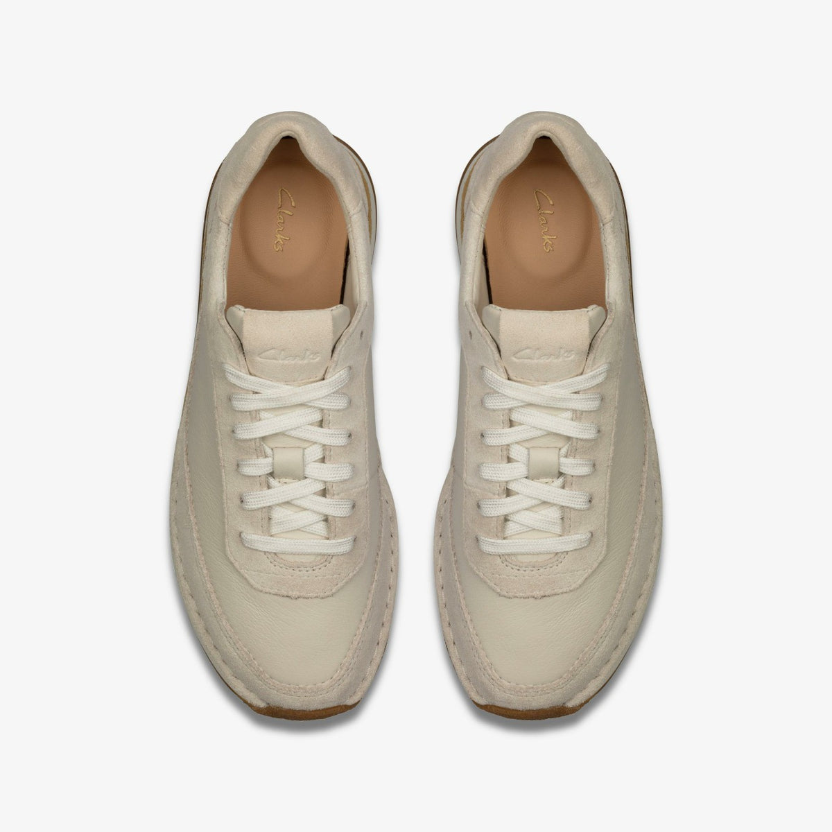 Clarks Discount / Craft Run Lace White Suede