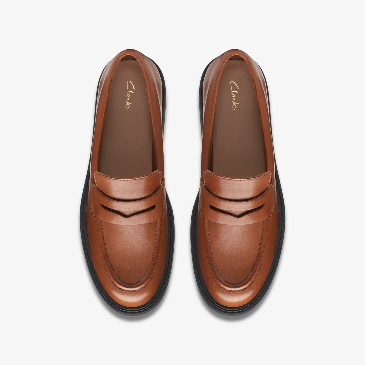 Clarks Customer Favorite / Orinoco 2 Penny Loafer Dark Tan Leather