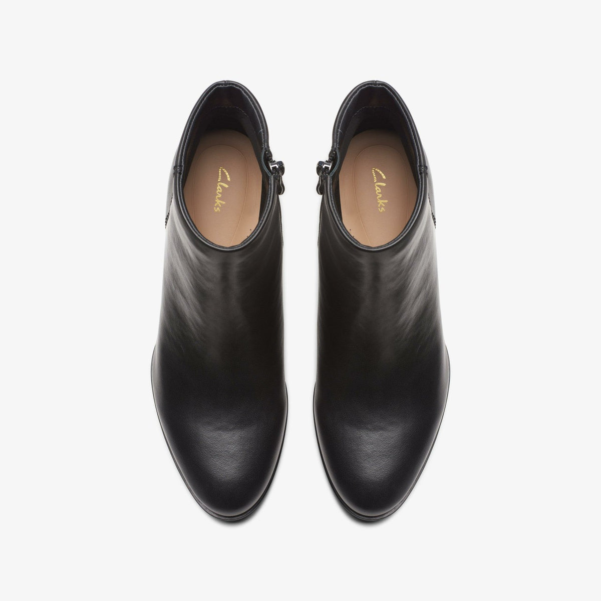 Clarks Trusted / Freva 55 Zip Ankle Boot Black Leather