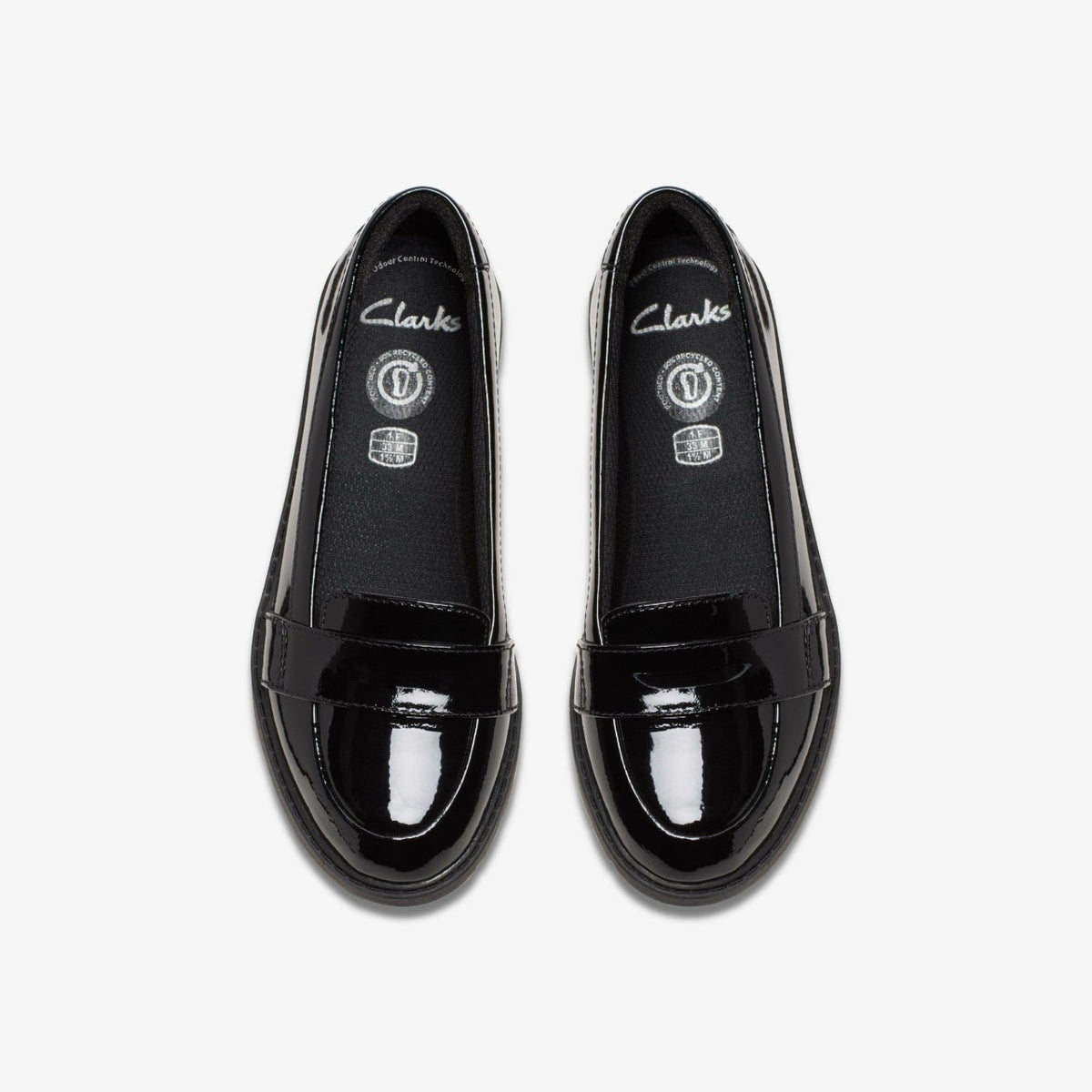 Clarks Discount / Scala Loafer Kid Black Patent