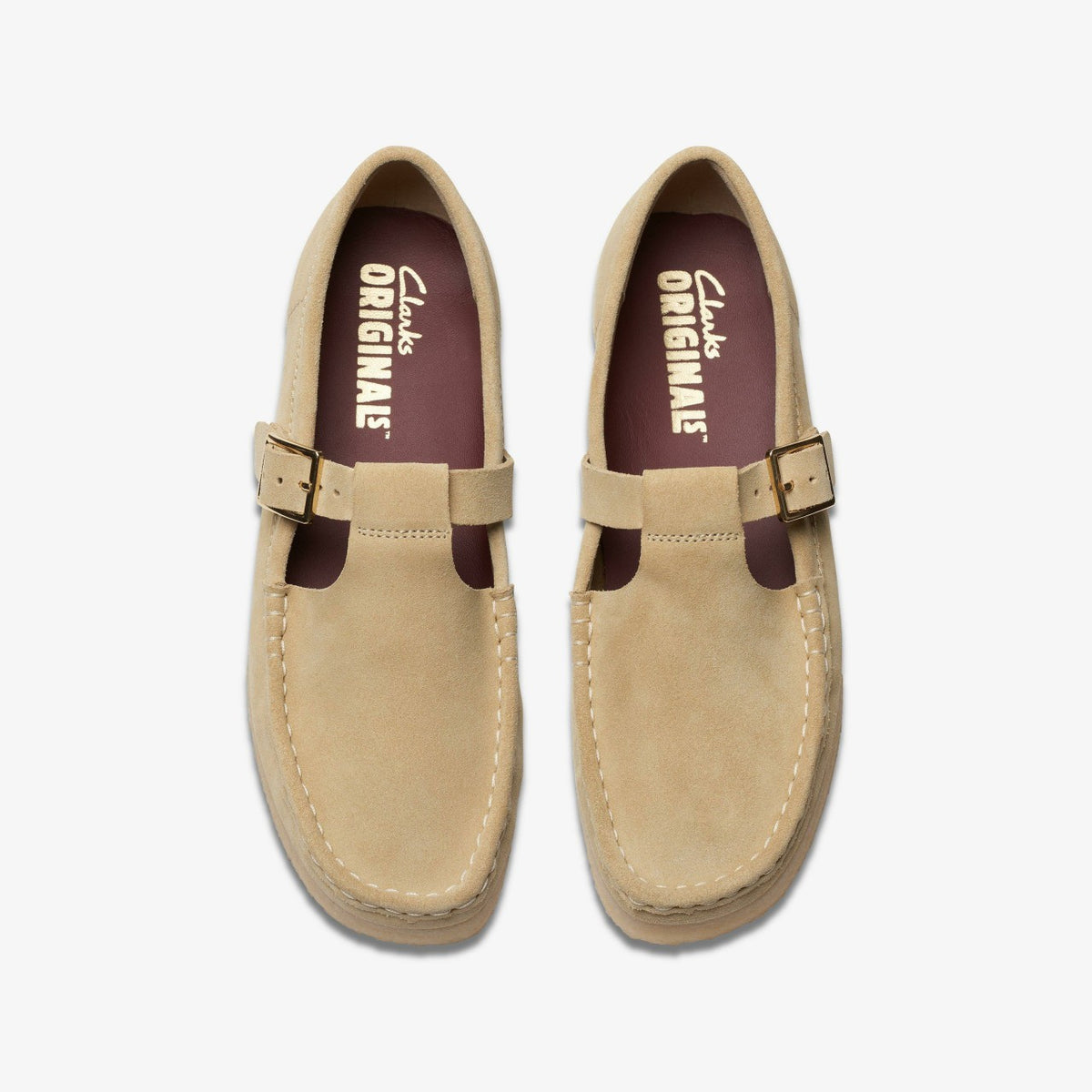 Clarks Smart Buy / Wallabee T Bar Maple Suede