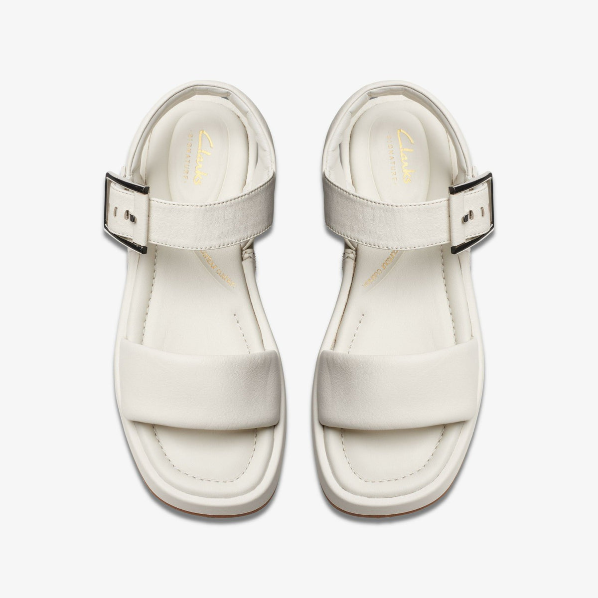 Clarks Recommended / Alda Strap Off White Leather