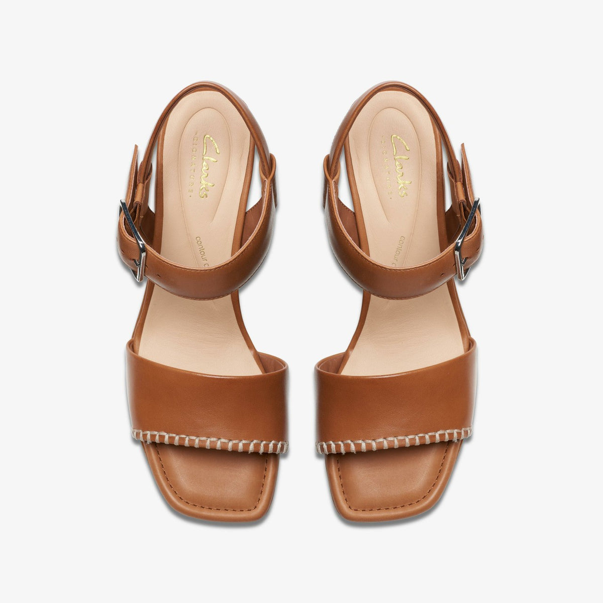 Clarks Smart Buy / Siara 65 Buckle Tan Leather