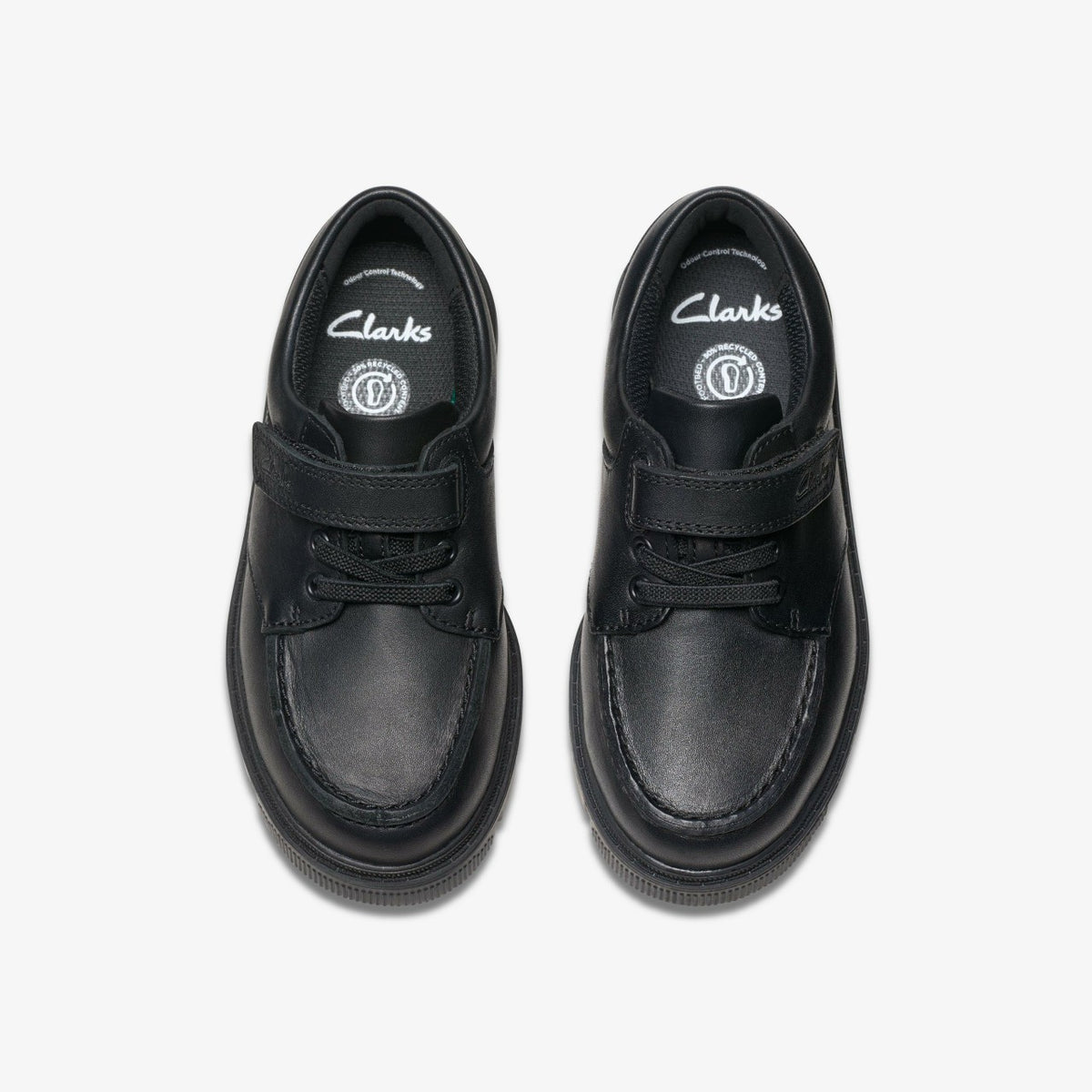 Clarks Recommended / Lorcam Edge Kid Black Leather