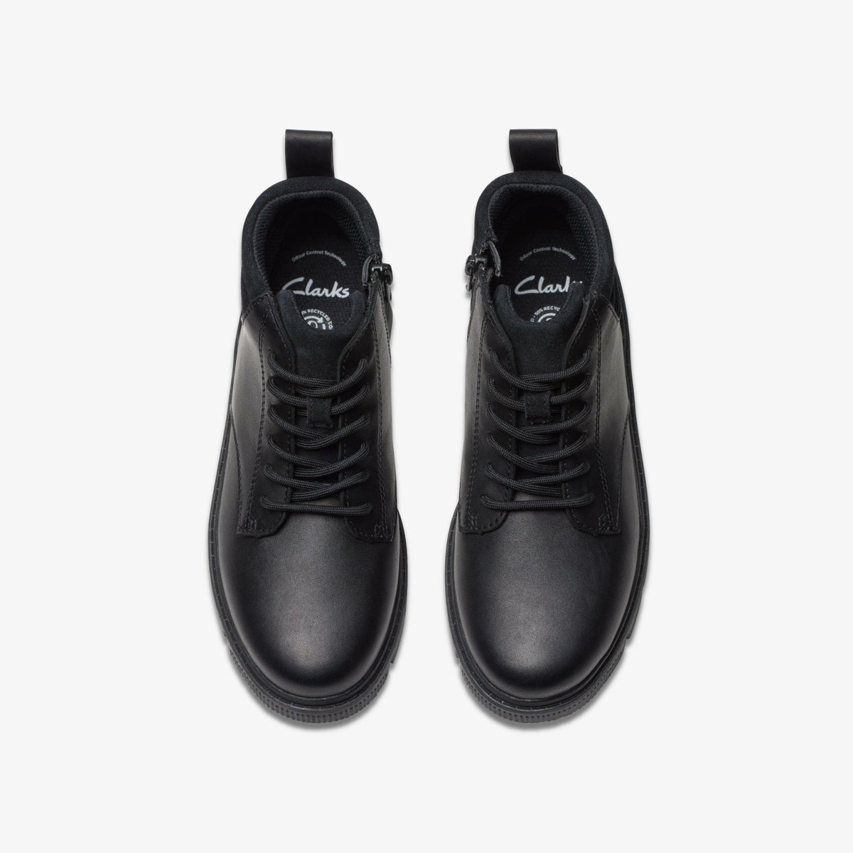 Clarks Signature / Lorcam Trail Youth Black Leather