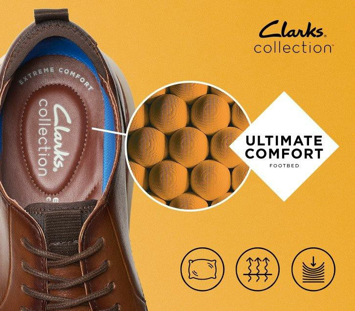 Clarks Premium / Brantin Plain Navy Leather