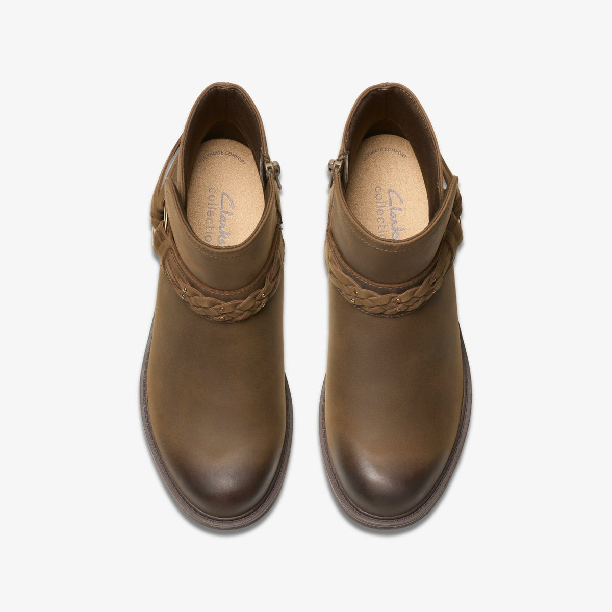 Clarks Classic / Hearth Kaylie Ankle Boot Mushroom Oily
