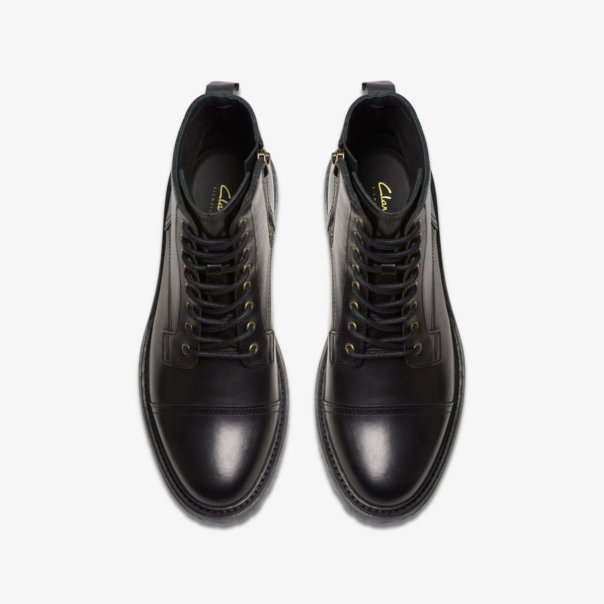 Clarks Top Pick / Clarkridge Hi Black Leather