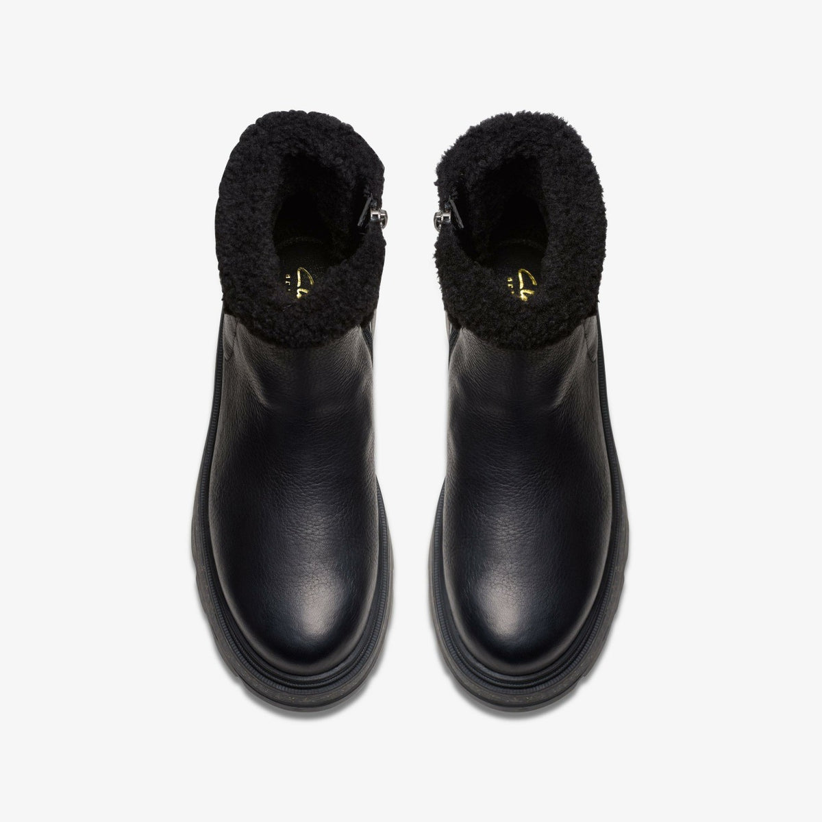 Clarks Best Price / Hencroft Madi Waterproof Black Warmlined Leather