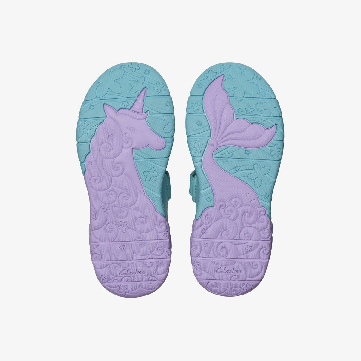 Clarks Exclusive / Tidal Shell Kid Light Blue Combination