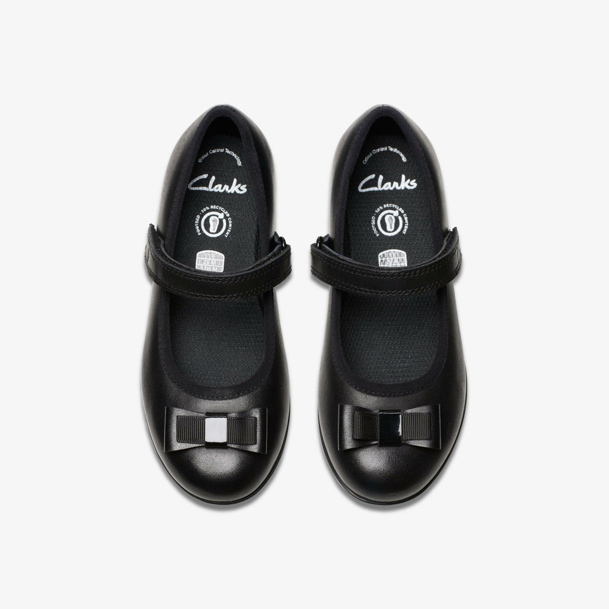 Clarks Great Value / Finja Tap Kid Black Leather