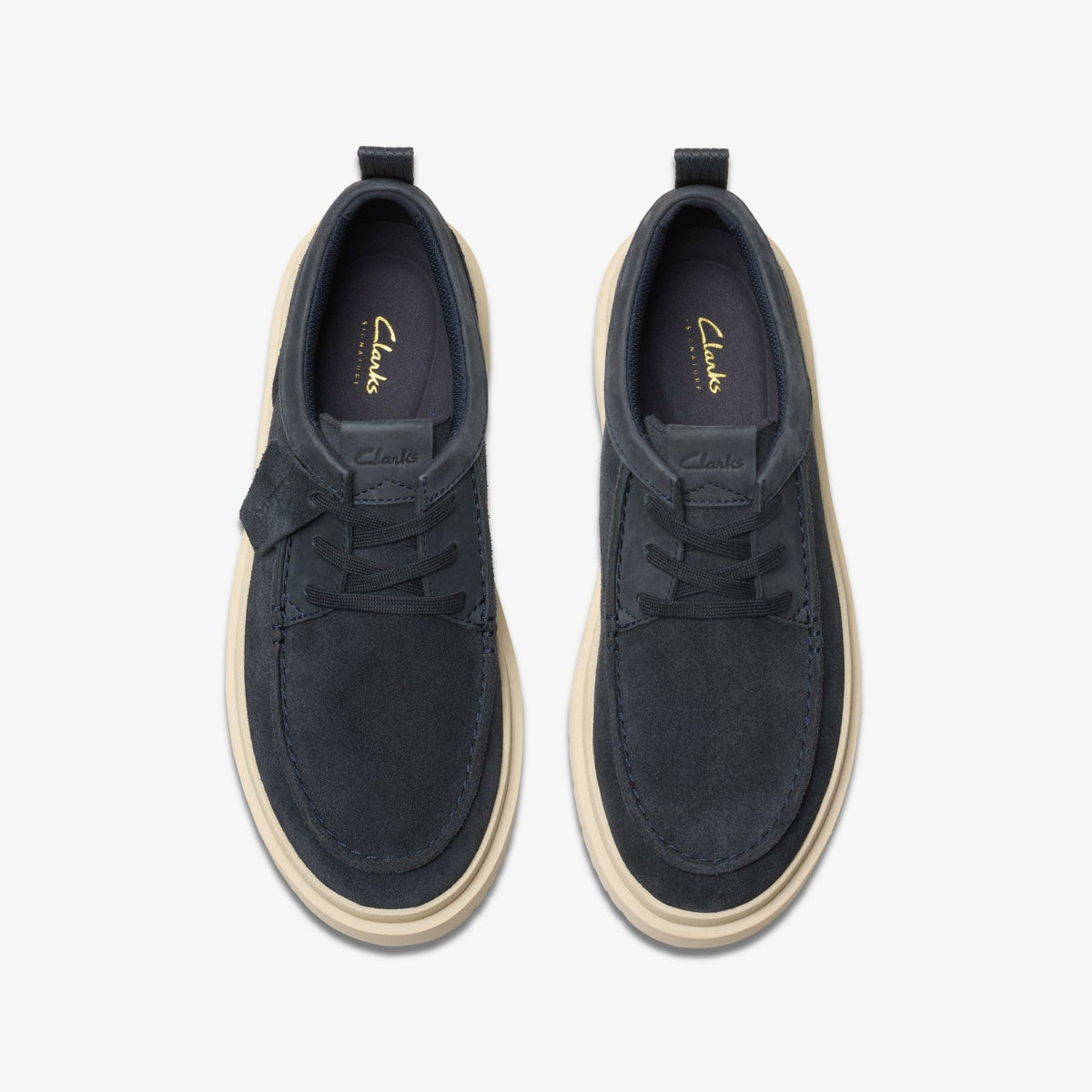 Clarks Top Pick / Polden Moc Navy Suede