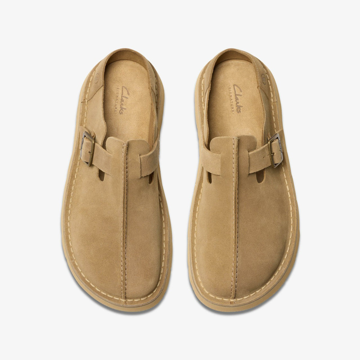 Clarks Best Seller / Solsbury Mule Dark Sand Suede