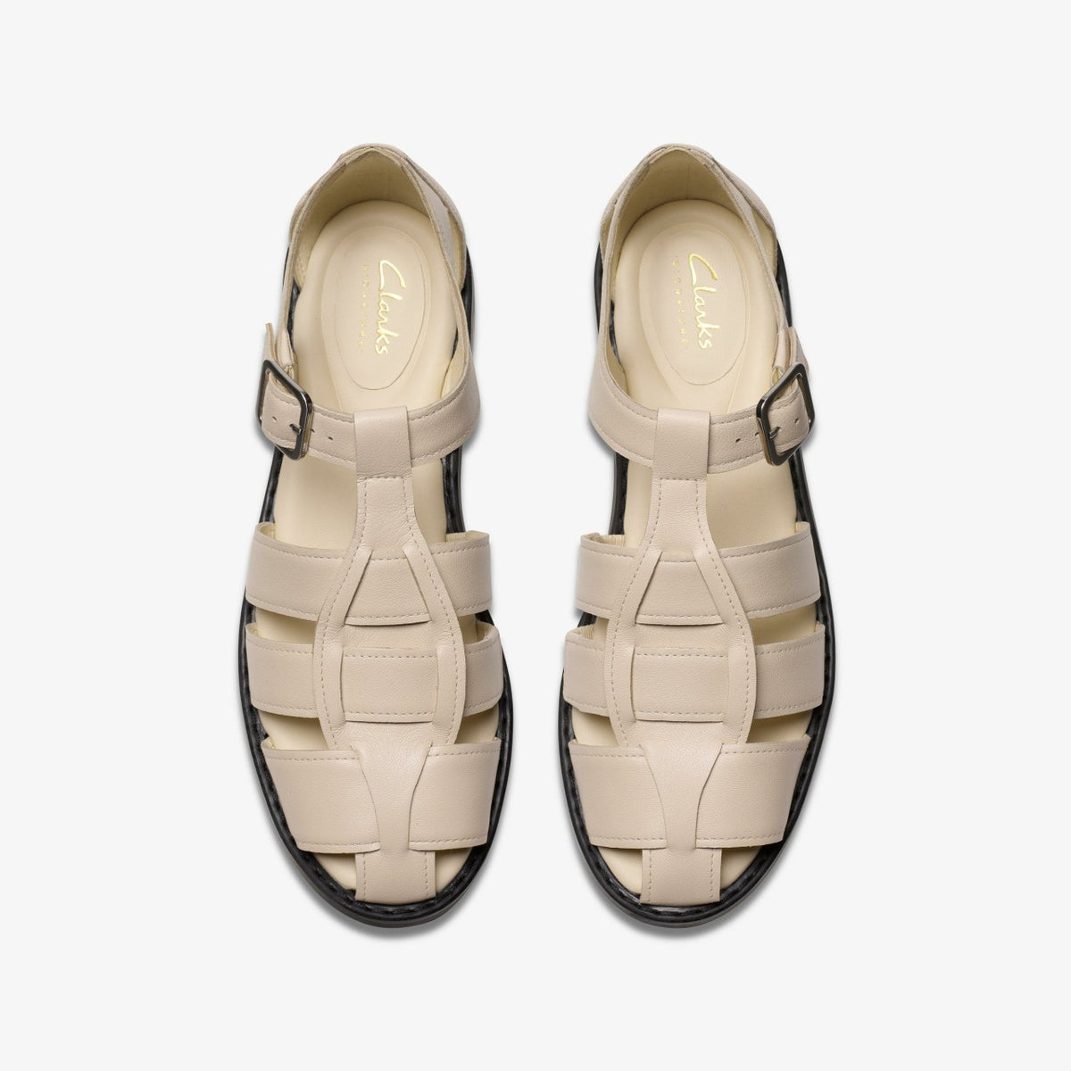Clarks Great Value / Hana Sun Off White Leather