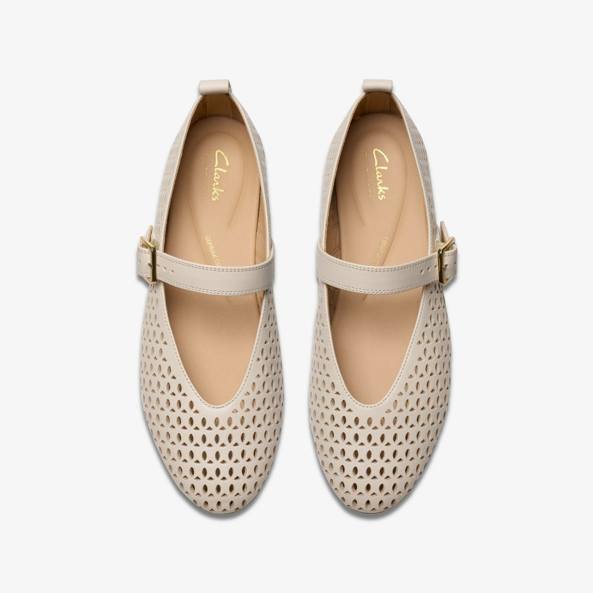 Clarks Hot Sale / Fawna Jane Cream Leather
