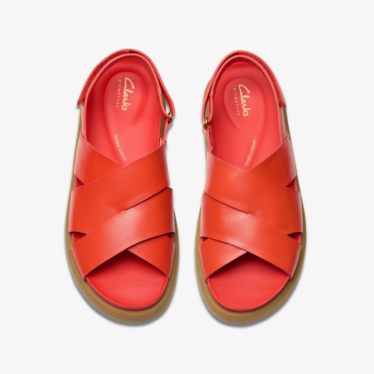Clarks Featured / Aristella Sun Bright Red Leather