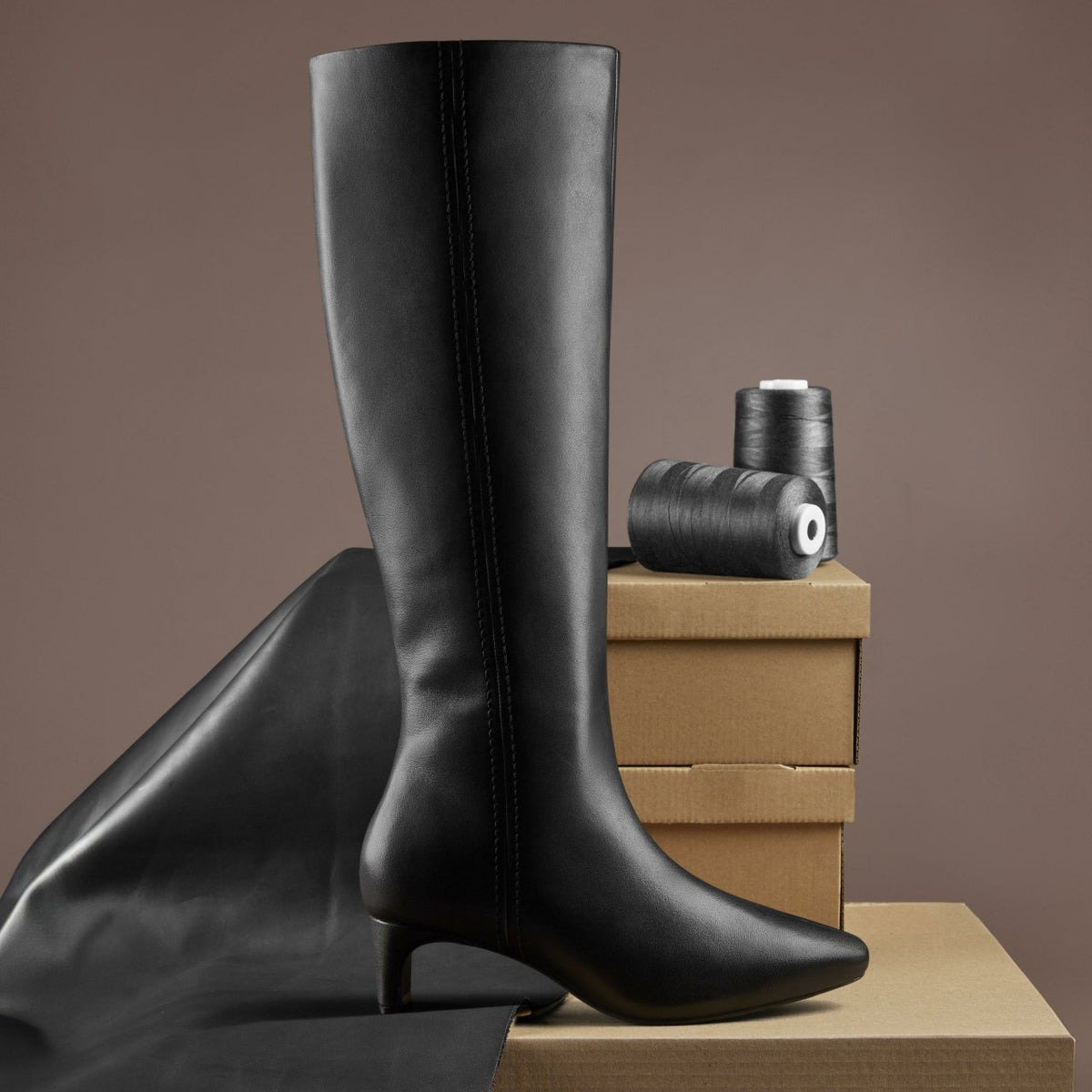 Clarks Signature / Edina Tall Black Leather