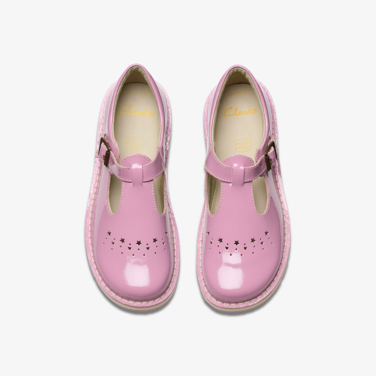 Clarks Exclusive / Joyful Skip Kid Pink Patent