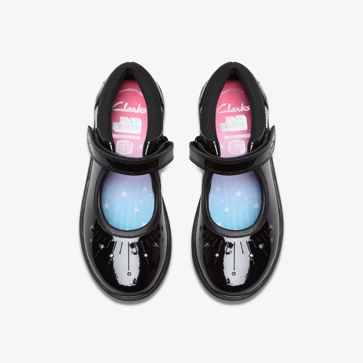 Clarks Discount / Relda Wish Kid Black Patent