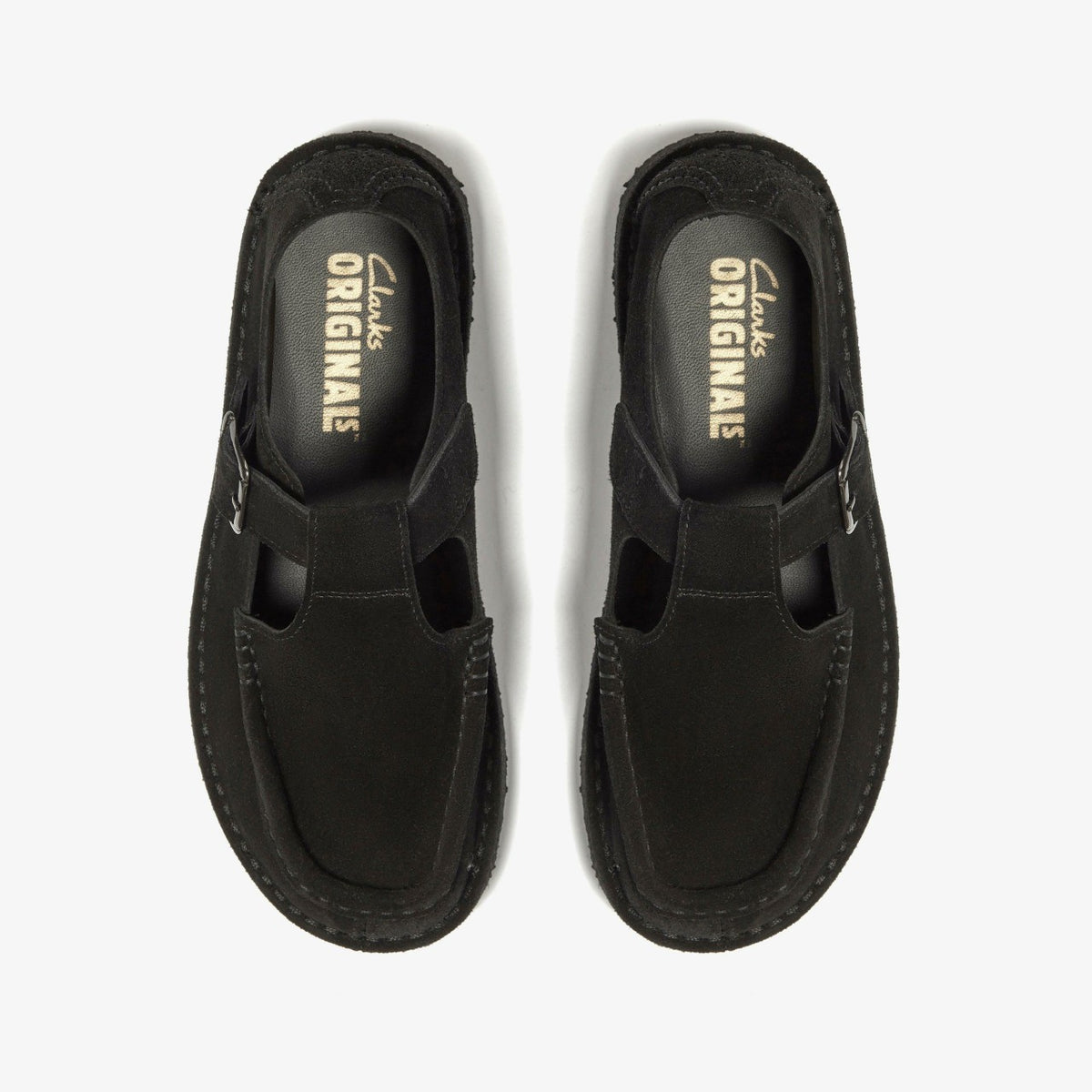 Clarks Discount / Nomad T Bar Black Suede