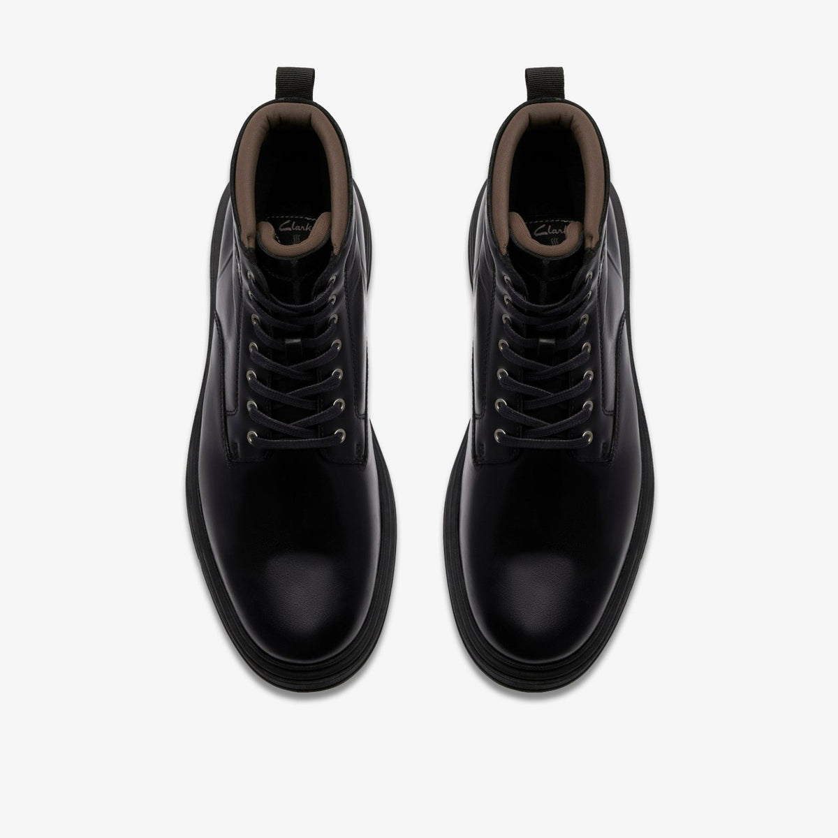 Clarks Everyday / Badbury Hi Waterproof Black Warmlined Leather