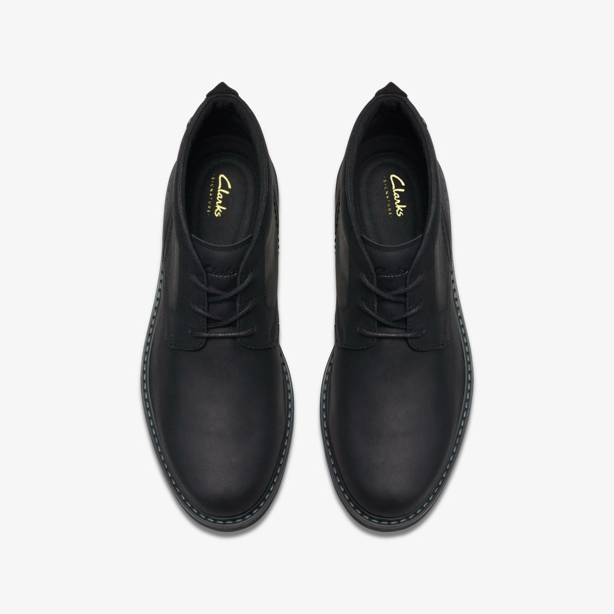 Clarks Hot Sale / Newford Mid Black Leather