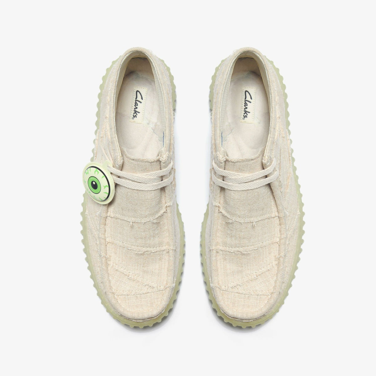 Clarks New / Torhill Hallow Off White Textile