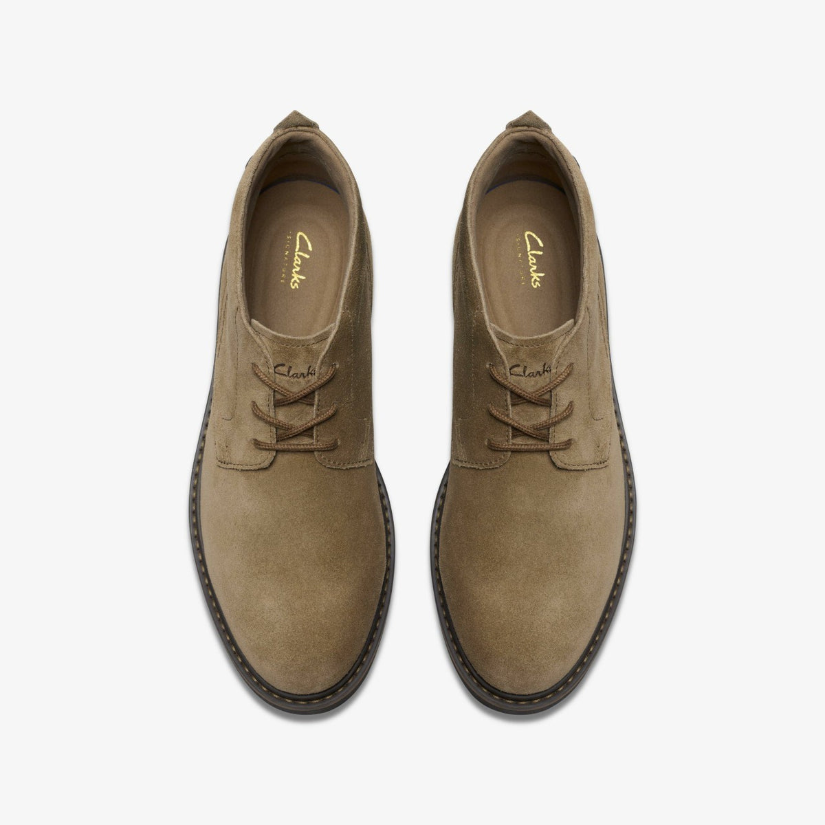 Clarks Smart Buy / Newford Mid Dark Sand Suede