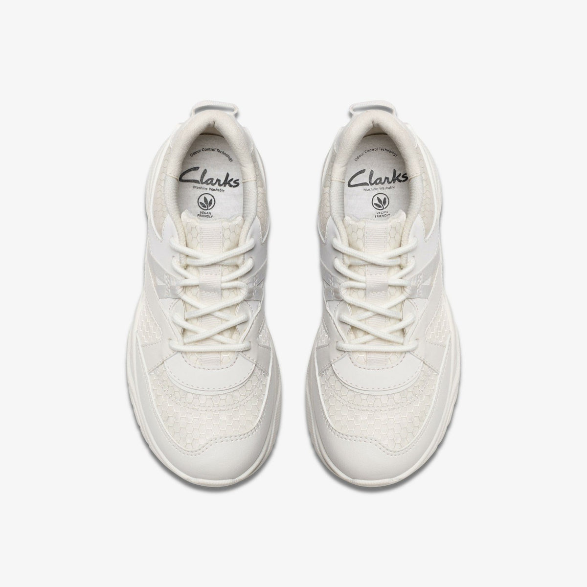 Clarks Trending / Feather Pace Older White