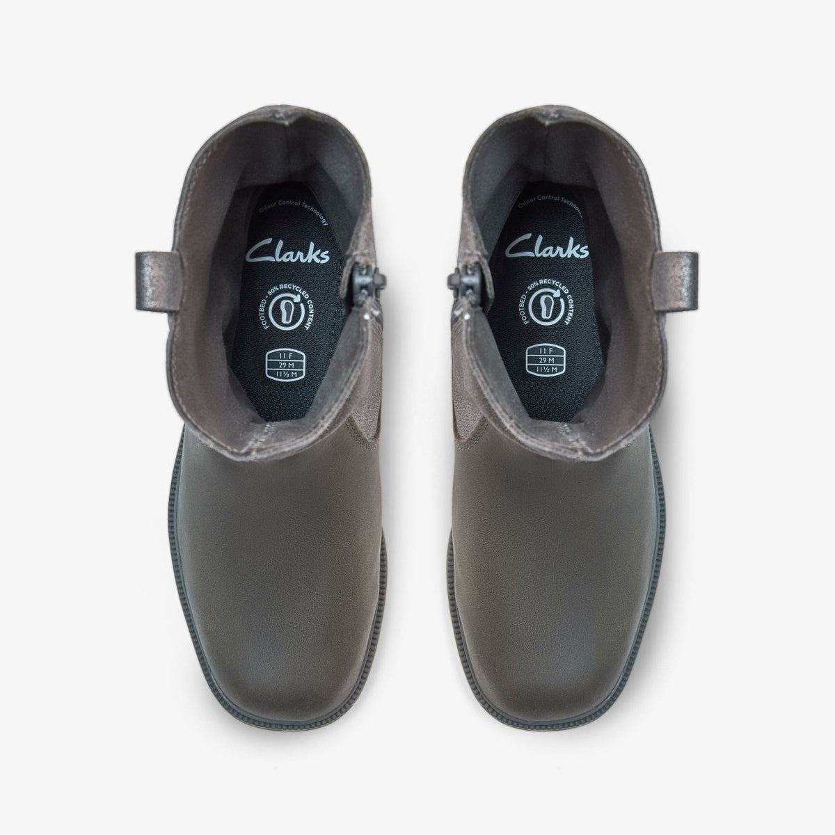 Clarks Best Price / Oaklyn Top Kid Pewter Suede