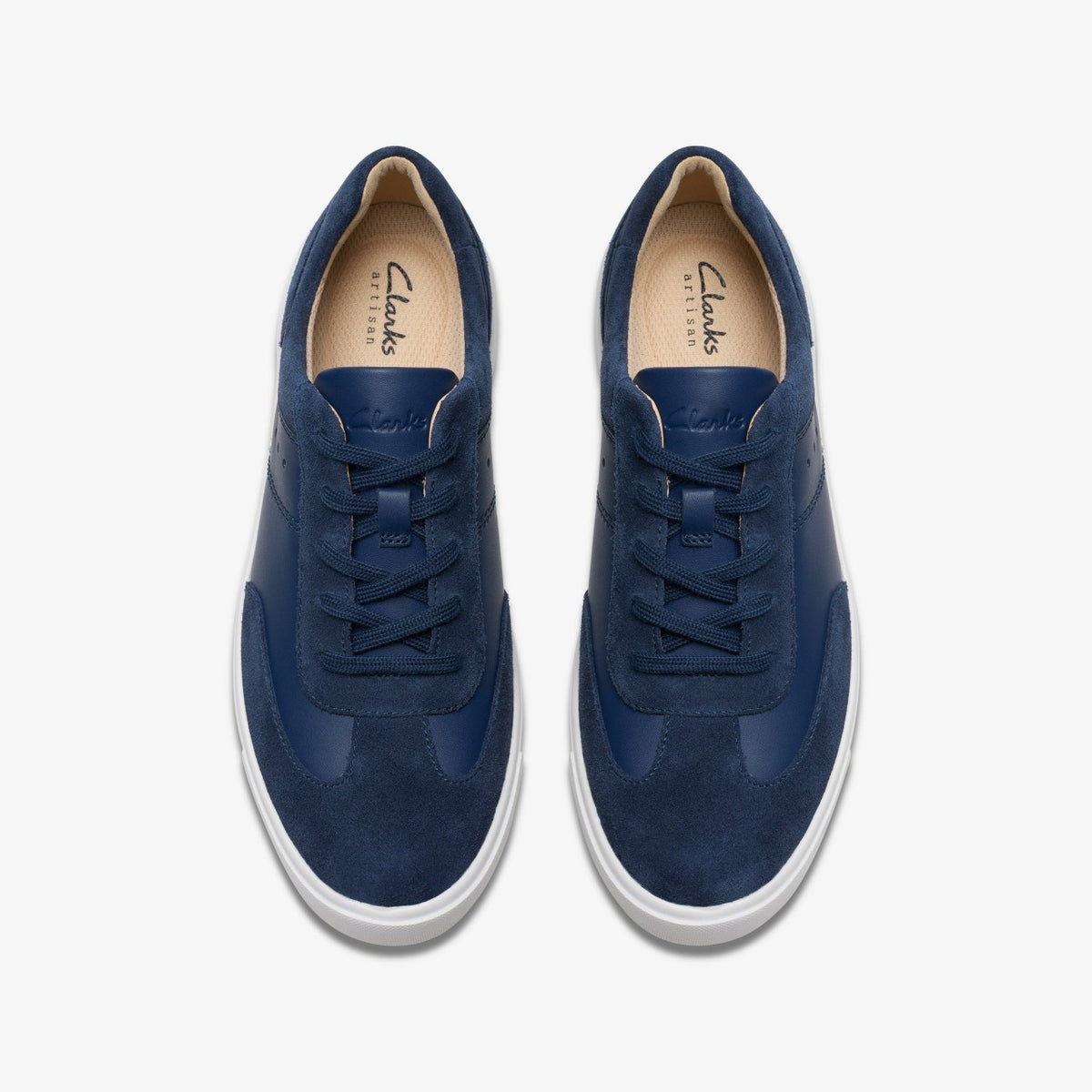 Clarks Featured / Makea Court Navy Leather