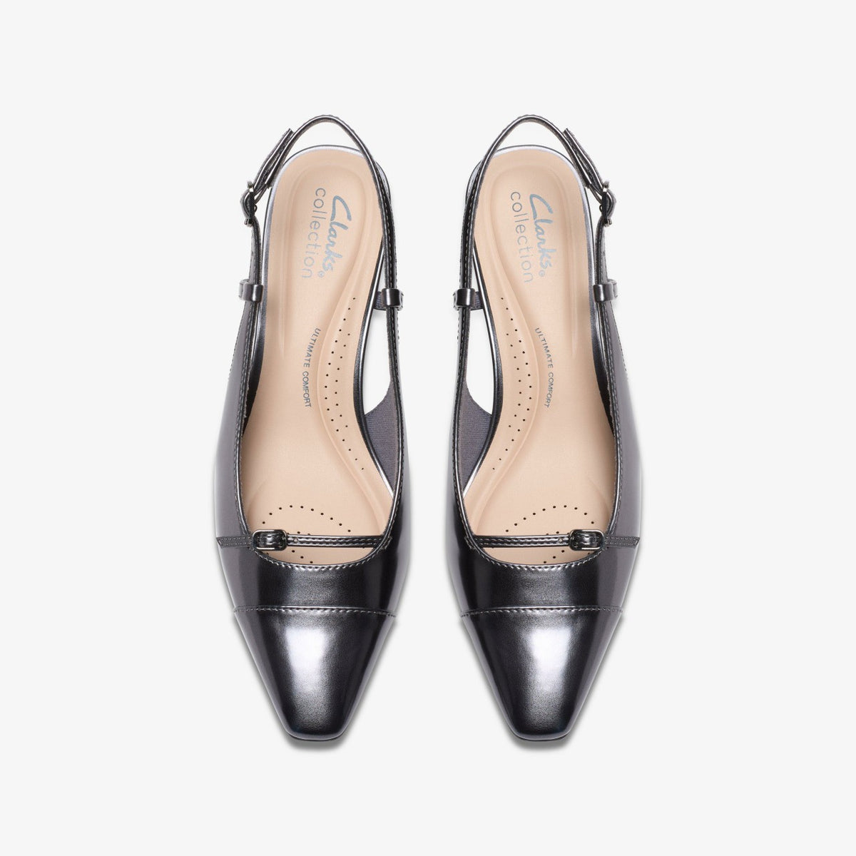 Clarks Best Seller / Scarlyt Rowan Dark Pewter Metallic