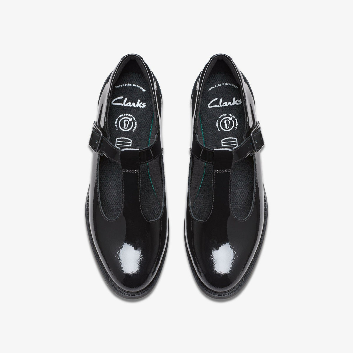 Clarks Featured / Tapa Hope Youth Black Patent