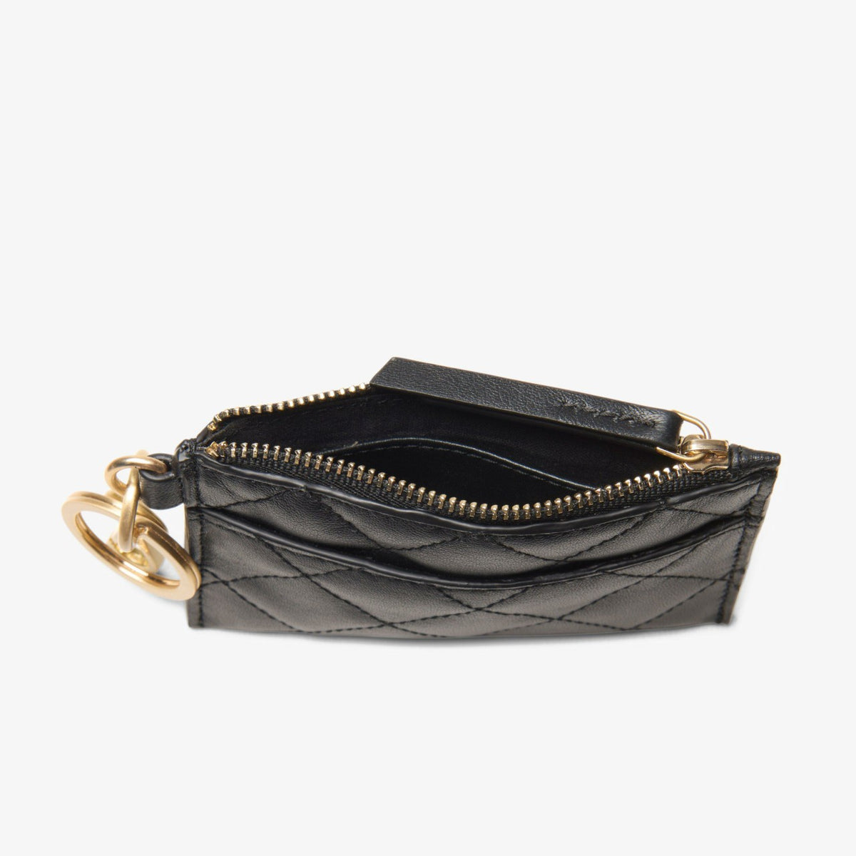 Clarks Best Price / Quilted Card Black Leather