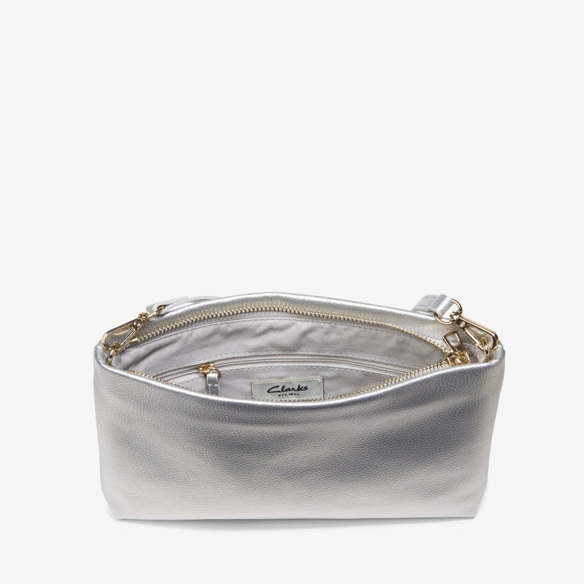 Clarks Great Value / Pouch Bag Silver