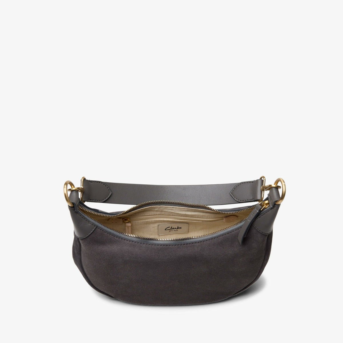 Clarks Great Value / Willow Moon Mini Dark Grey Suede