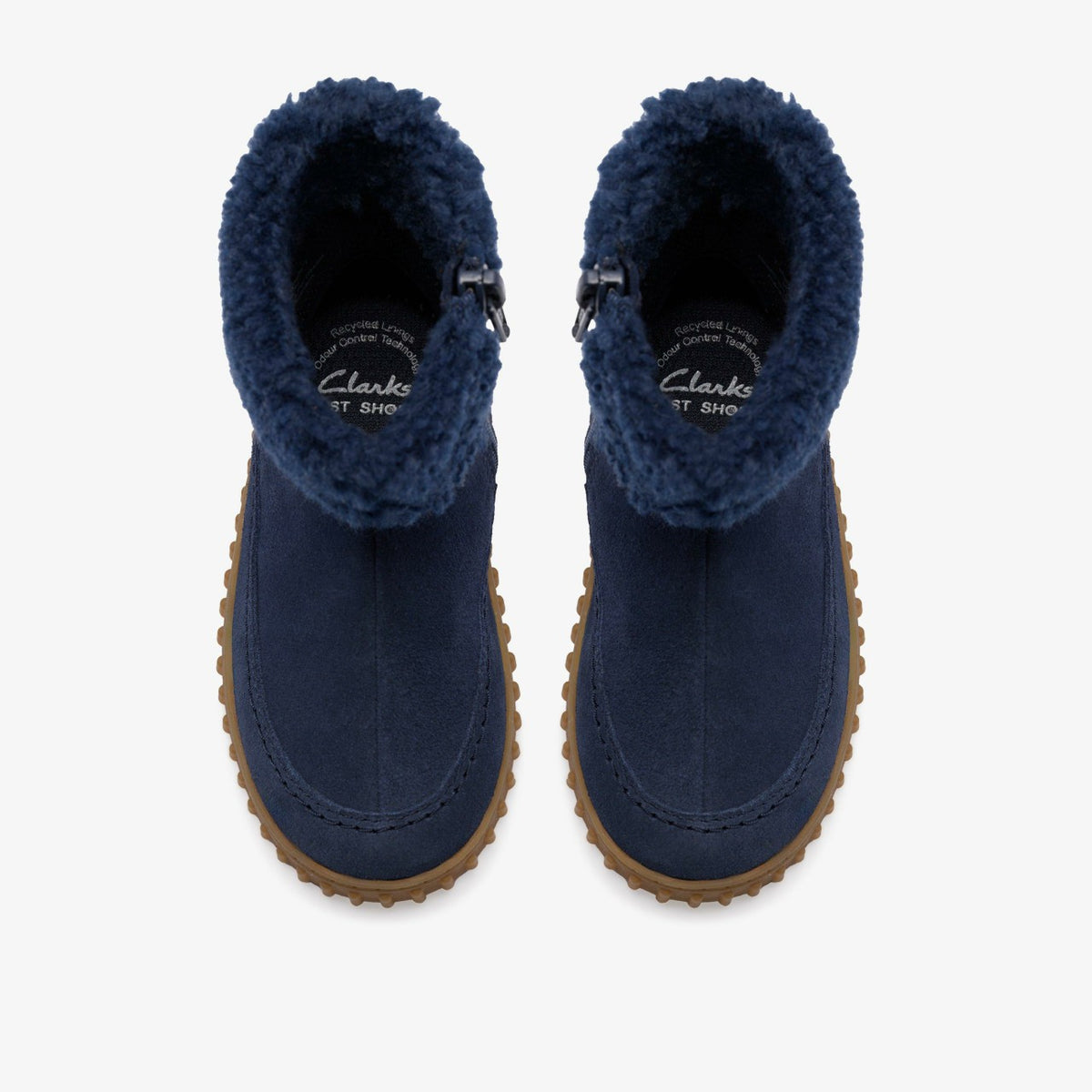 Clarks Best Seller / Cove Snug Toddler Navy Suede