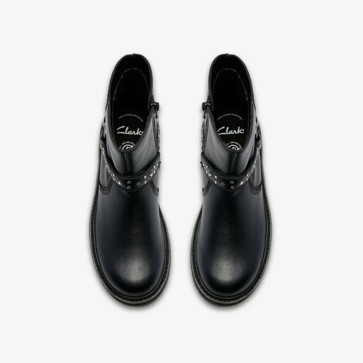 Clarks Hot Sale / Prague Shine Kid Black Leather