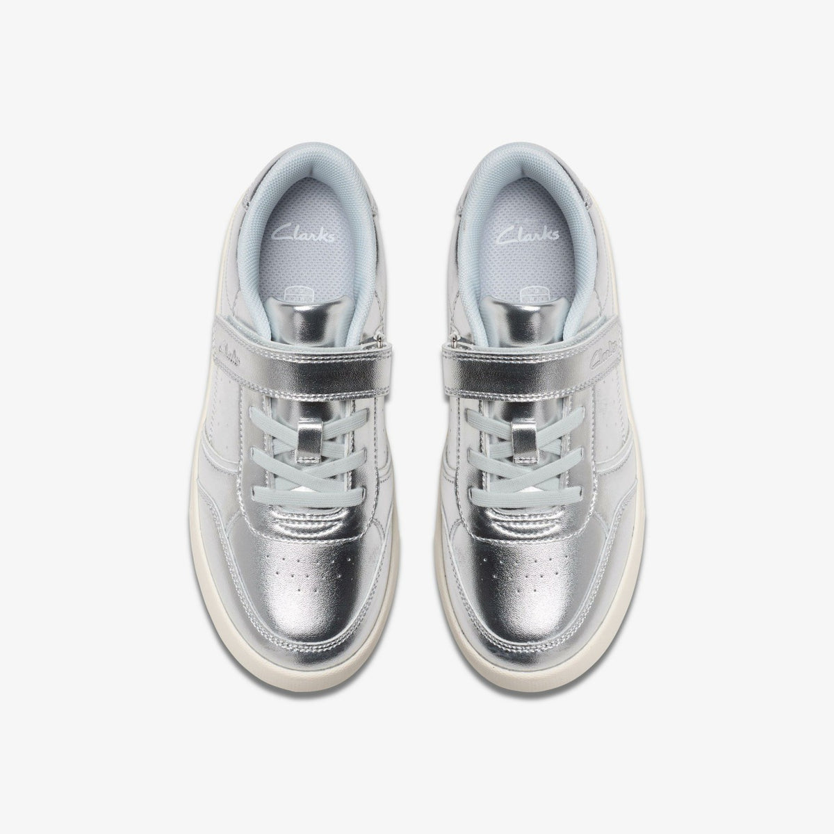 Clarks Sale / Barley Step Kid Silver Metallic