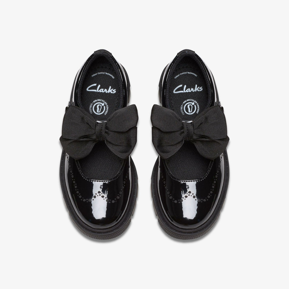 Clarks Great Value / Lorcam Jane Kid Black Patent