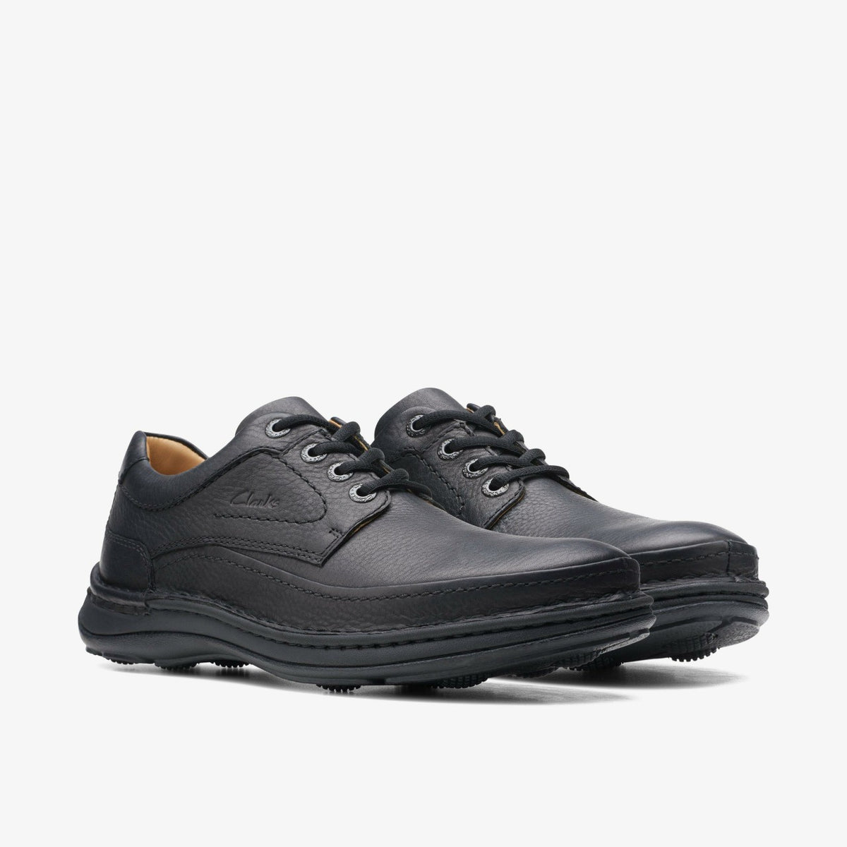 Clarks Recommended / Nature Three Black Leather