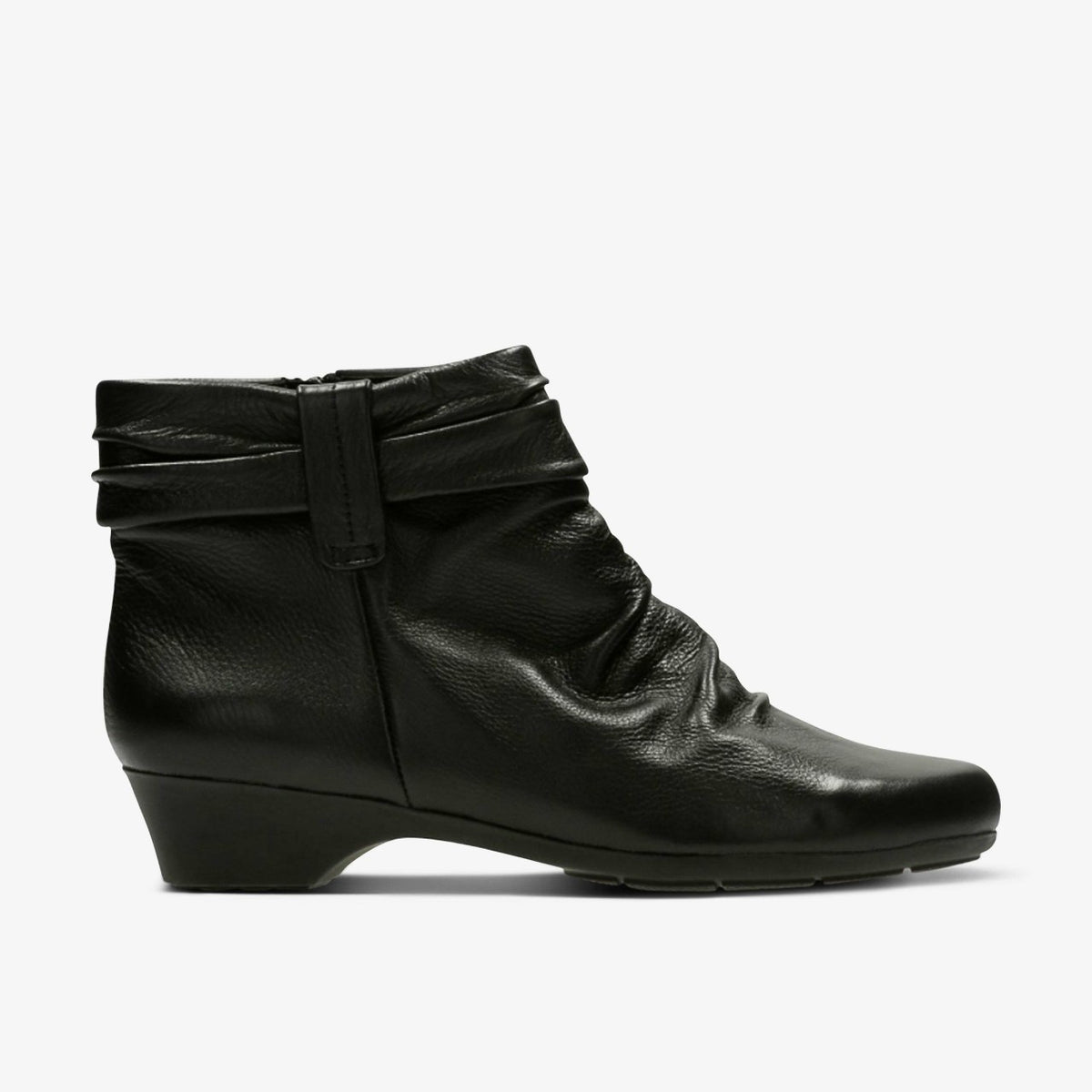Clarks Best Seller / Matron Ella Ankle Boot Black Leather