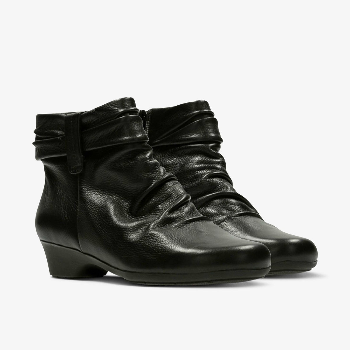 Clarks Best Seller / Matron Ella Ankle Boot Black Leather
