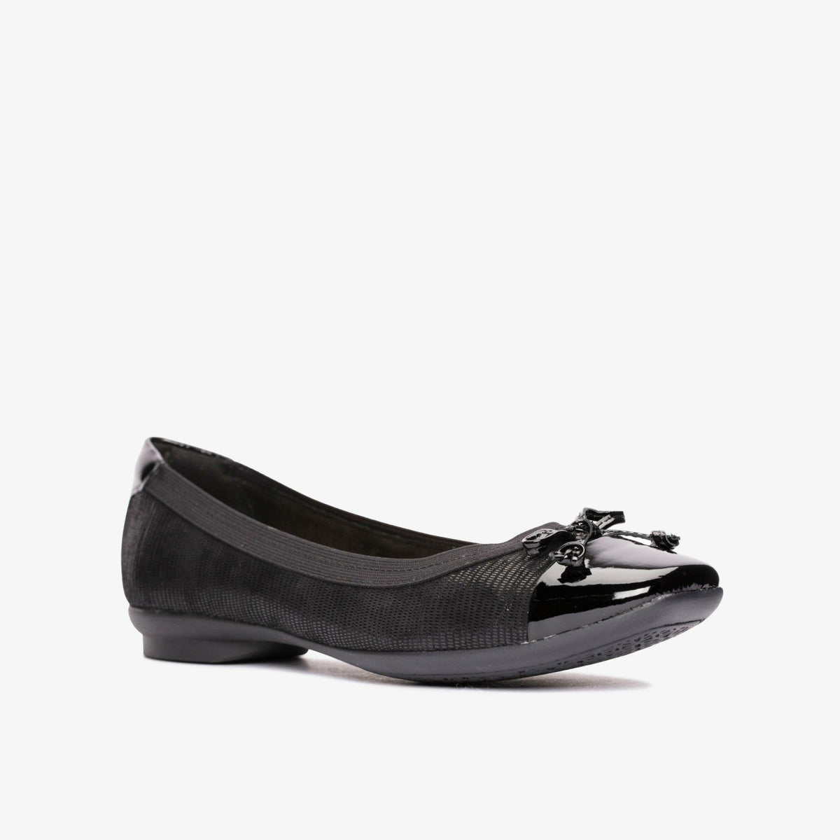 Clarks Featured / Candra Glow Black Suede