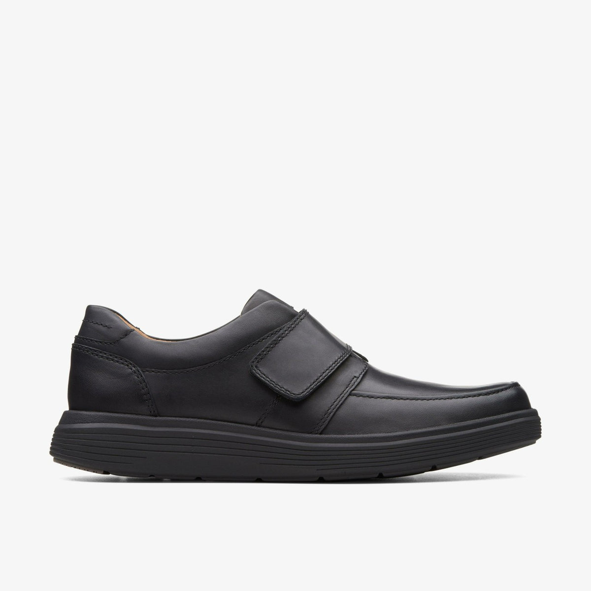 Clarks Best Seller / Un Abode Strap Loafer Black Leather