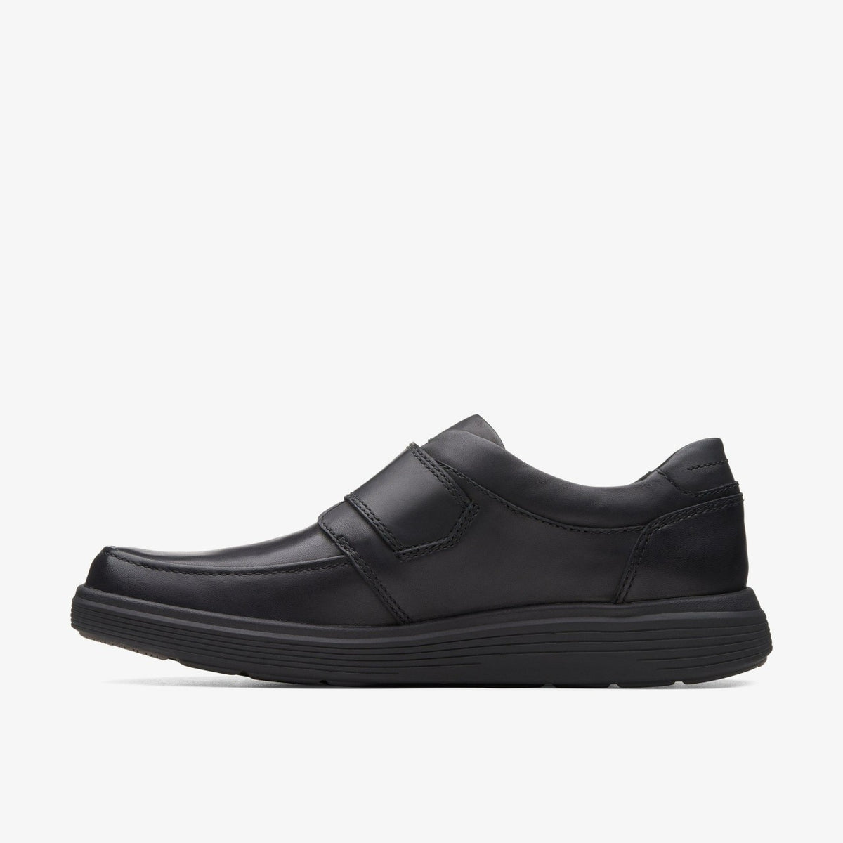 Clarks Best Seller / Un Abode Strap Loafer Black Leather