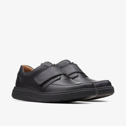 Clarks Best Seller / Un Abode Strap Loafer Black Leather