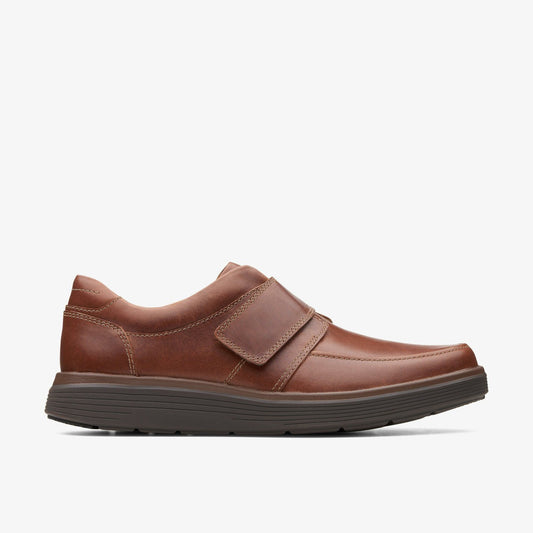 Clarks Hot Sale / Un Abode Strap Loafer Dark Tan Leather